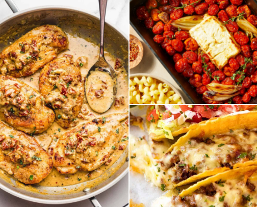 🍝 Recipes That Solved My “What’s for Dinner?” Problem 🍽️✨ cover photo collage