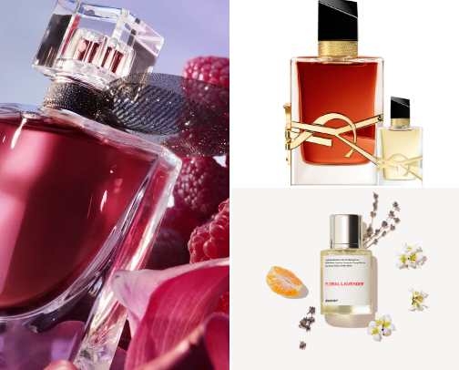 Fragrances cover photo collage