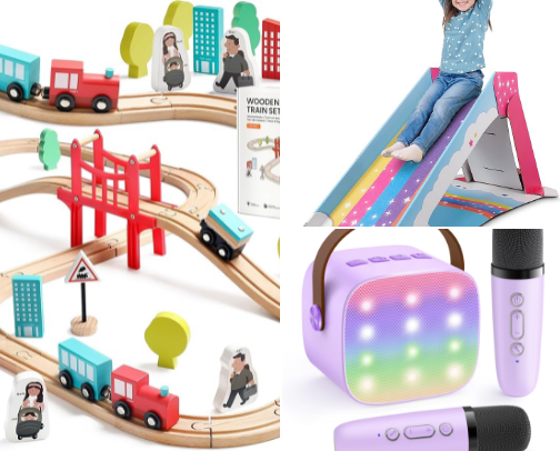 Christmas toy list for ages 3-7 cover photo collage