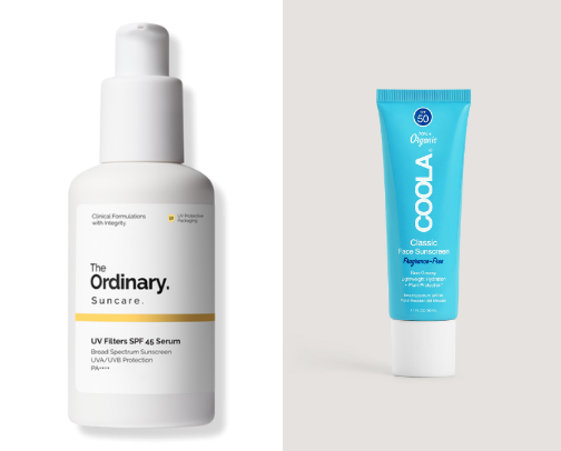 Favorite everyday sunscreens for beautiful skin this summer. cover photo collage