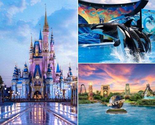 Top places to visit in Orlando, Florida cover photo collage