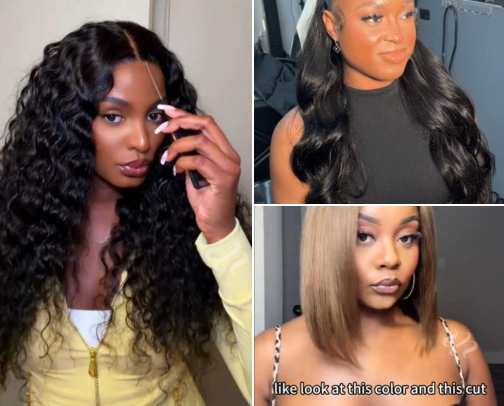 Wigs & Hair Finds cover photo collage