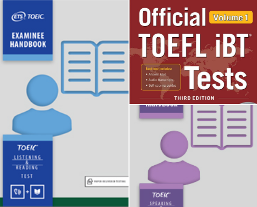 Read Free - Official TOEIC Listening & Reading Problem Collection 3 study companions cover photo collage