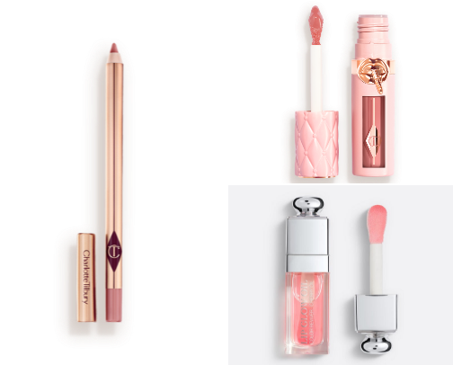 Lip products cover photo collage