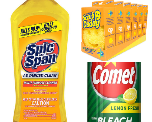 my favorite cleaning products cover photo collage