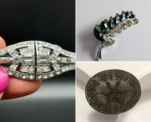 Vintage Brooches I Pin On Everything Because Plain Coats Depress Me cover photo collage