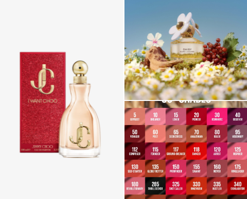 Pefumes cover photo collage
