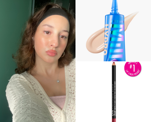 what’s in my makeup bag 👜 cover photo collage