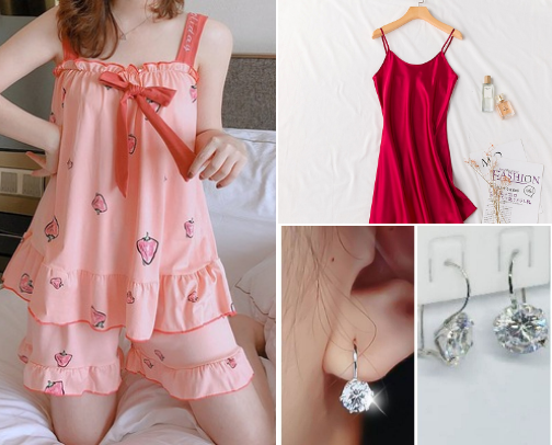 Casual wear and accessories cover photo collage