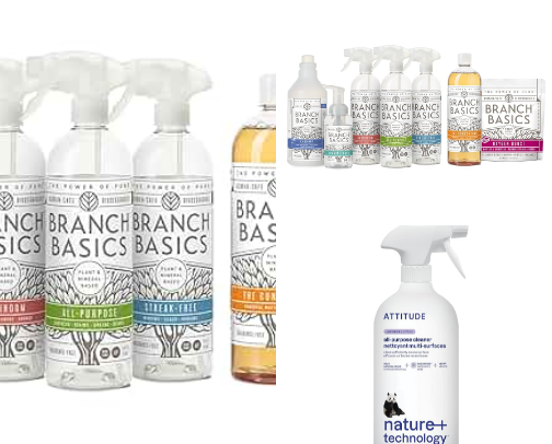 Low-toxic/ nontoxic cleaning essentials cover photo collage