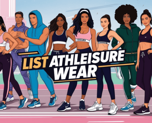 List athleisure wear cover photo collage