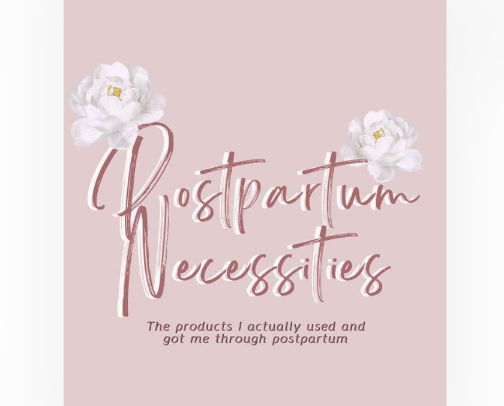Essential postpartum products for postpartum people. My postpartum necessities, that healed me up! Checkout out the products I ACTUALLY used. cover photo collage