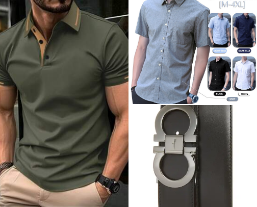 Men's  Formal & Casual Outfit cover photo collage