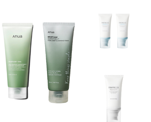 Skin Care (glowy/glass skin) cover photo collage