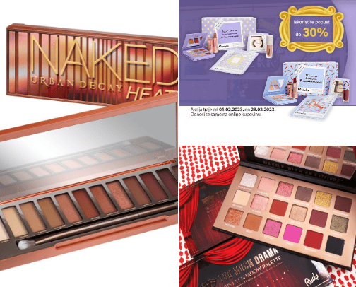 Makeup pallete cover photo collage