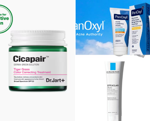 Acne Prone skin must haves cover photo collage