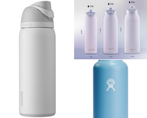 Cool water bottles Amazon cover photo collage