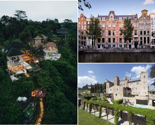 Wanderlust Escapes: My Favorite Places to Stay. ✈️ cover photo collage