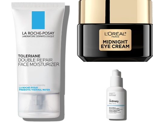 Skincare over 40 recommendations cover photo collage