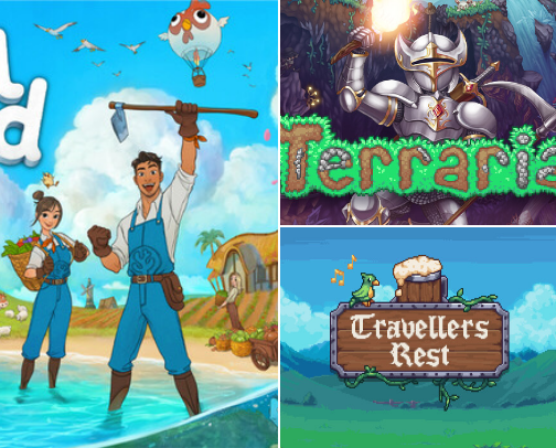 Steam Games cover photo collage