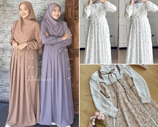 Gamis Muslimah best seller cover photo collage
