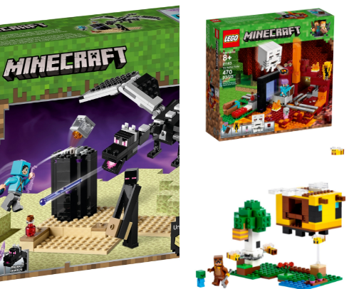 Minecraft lego sets for your little crafters! cover photo collage