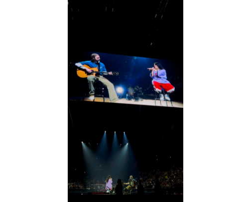 Finneas performing with Billie in LA N3 cover photo collage