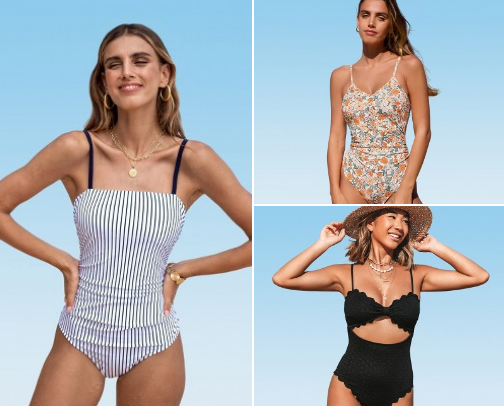 vacation looks on a budget! 👙 cover photo collage