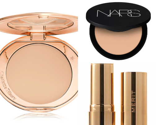 Contour , blush  and powder ✨ cover photo collage