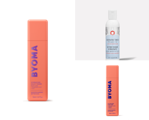 Summer skincare cover photo collage