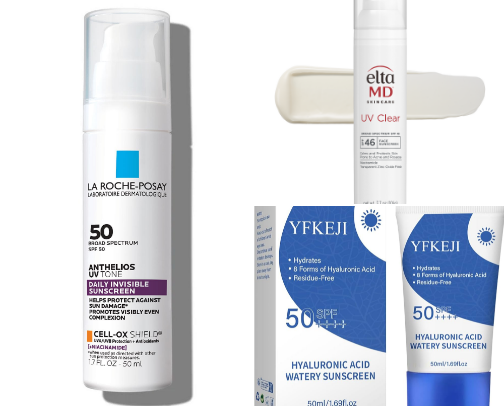 Best Sunscreens for Oily Skin ☀️ cover photo collage