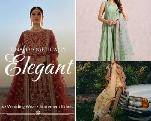 Desi clothes cover photo collage