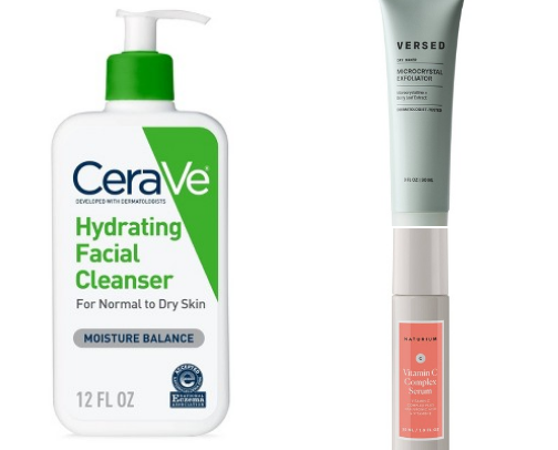 Skincare (works for my oily and dry skin) cover photo collage