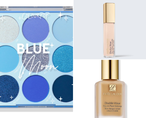 🌙🩵 Blue Eye Make up Look 🩵🌙 cover photo collage