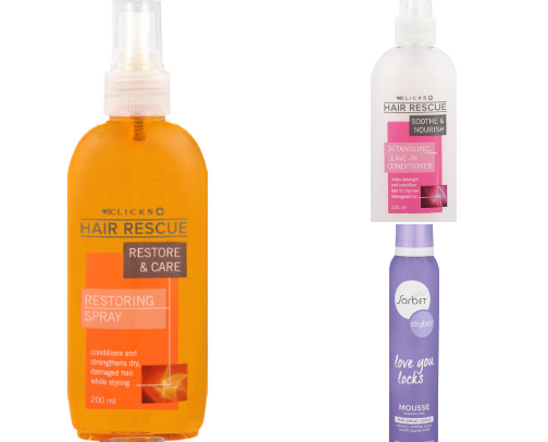 Hair products cover photo collage