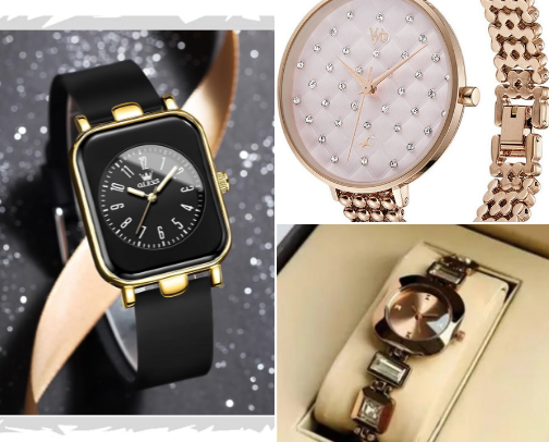 Trending and elegant wrist watches for women cover photo collage