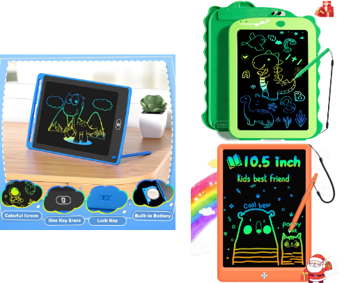 Under $10! LCD Writing Tablet for Kids Ages 3-10 | Best Black Friday Deal cover photo collage