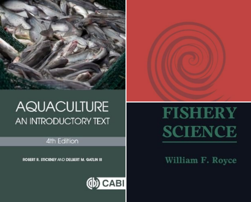 Essential Books for Aquaculture & Fisheries Professionals cover photo collage
