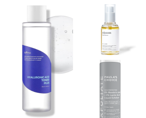 best skincare products for clear & glowy skin cover photo collage