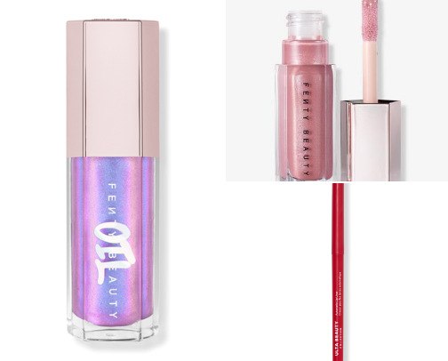 Lip gloss and Liner cover photo collage