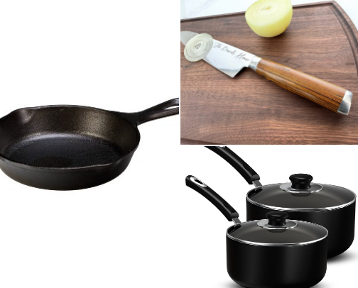 Favorite kitchen items must-haves cover photo collage
