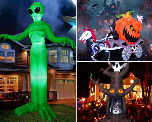 Lowe’s Inflatables You Need To Check Out Right Now! cover photo collage