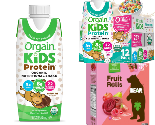 Kid snacks cover photo collage