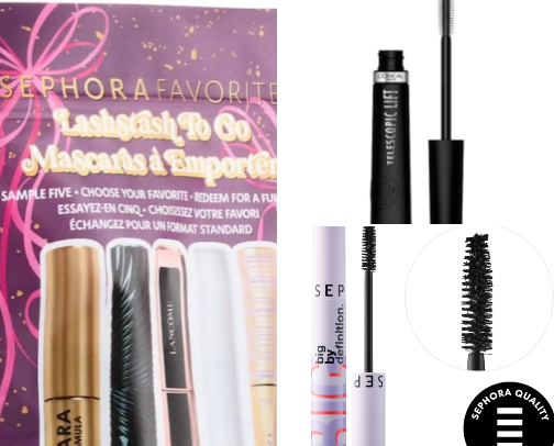 Mascara and Eyeliner For A Little Drama and Brightness cover photo collage