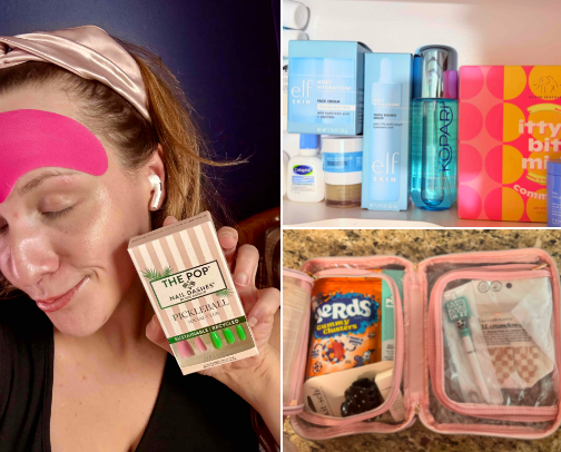 THE ULTIMATE SKINCARE + ACCESSORY BAG cover photo collage