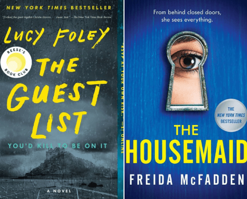 Top 25 thrillers cover photo collage