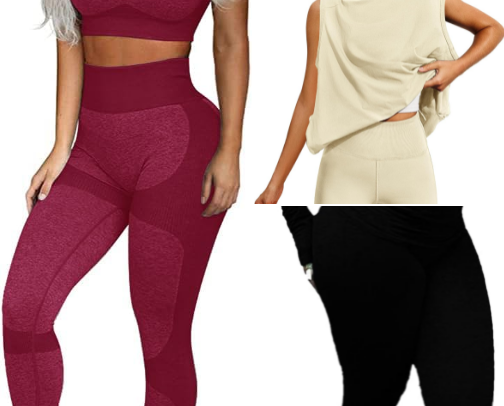 Work out outfits cover photo collage