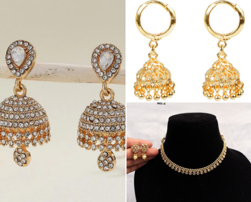 South Asian Jewelry ✧˖°⋆｡˚ cover photo collage