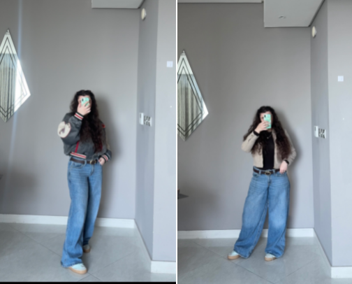 Varsity Jacket and Chic Jacket Outfit cover photo collage