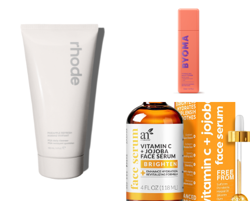 follow for glass skin 🫧 cover photo collage